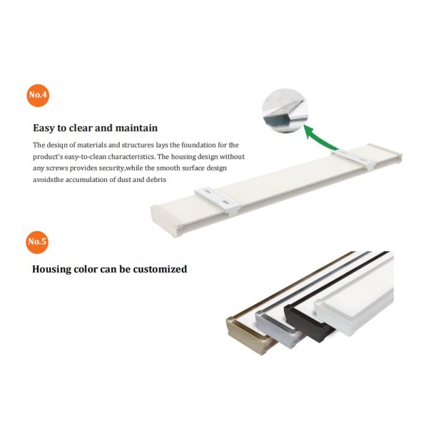 IK10 5ft 3CCT Switchable LED Hanging Light Tri Proof Light for Industrial and Commercial Use