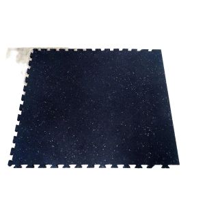 Quality 1000X1000X15mm Interlocking Rubber Mat Puzzle Edge Interlocking Fitness Mats Blue for sale