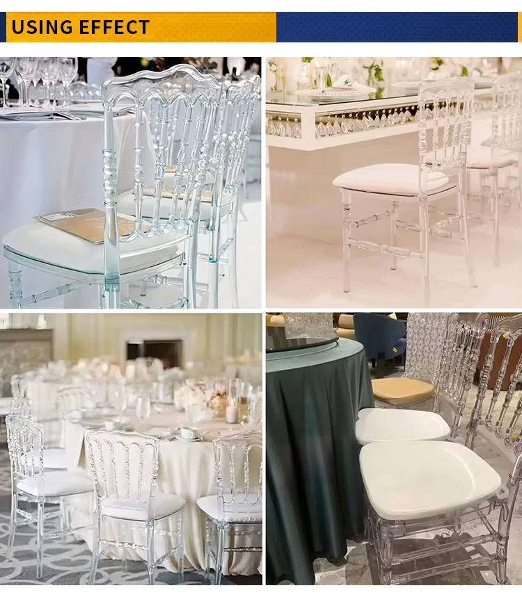 Stackable transparent chairs for events