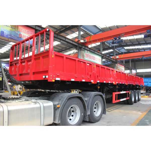 3 Axles 40t Bulk Cargo Semi Trailer with Side Wall As Per Client's Specifications