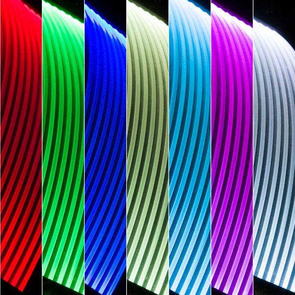 8-Pin RGB PSU Extension Cable Kit GPU Addressable ARGB Extension Sleeved Cable Kit Custom Power Supply Braided For Case