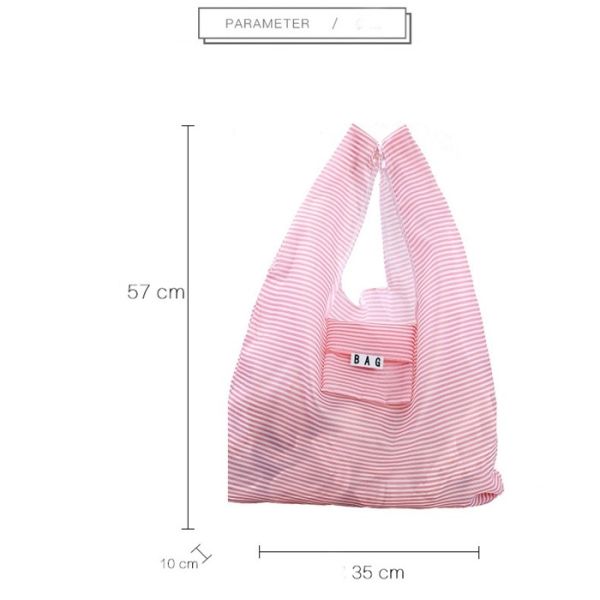 Easy Carry Small Foldable Pocket Reusable Grocery Tote Bags Waterproof