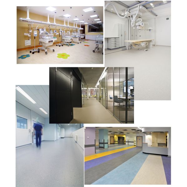 Black Rubber Garage Flooring Rolls 1.22m Width Rubber Gym Floor Rolls 4mm Thick