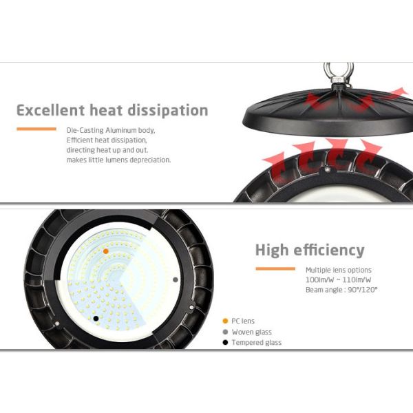 100watt 150watt 200watt Slim LED Linear High Bay Light Warehouse Commercial Industrial