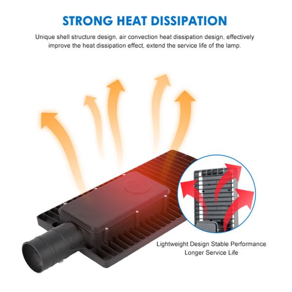 50w-250w Energy Efficiency Led Street Light Waterproof Outdoor 3000K To 6500K
