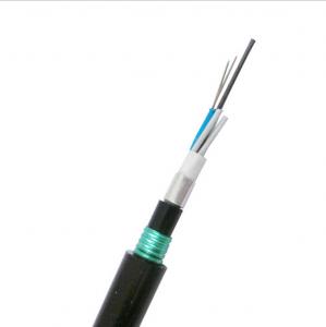 China 4 Fibers Armored Fiber Optic Cable GYTS53 Direct Buried Stranded Loose Tube Armored Cable on sale