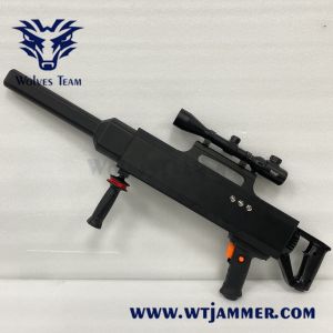 45w Anti UAV Drone Handheld GPS Jammer Gun Shape Built In Battery