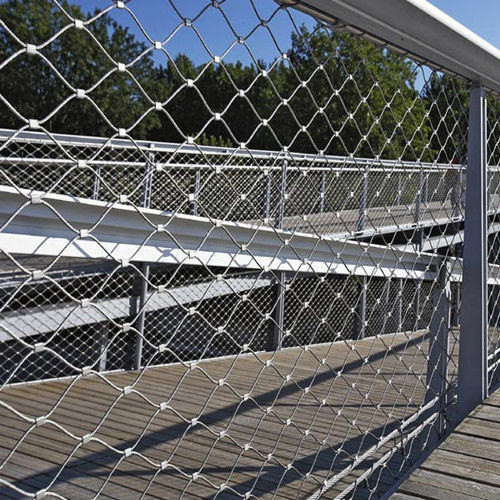 20x20mm Plain Weave Metal Stainless Steel Wire Rope Mesh