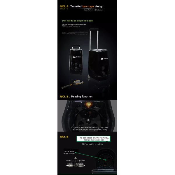 80 Balls AC 240V Squash Ball Throwing Machine With Heat System