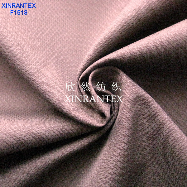 F1518 100% polyester pongee fabric fashion dobby weaving design for jacket 57/58"