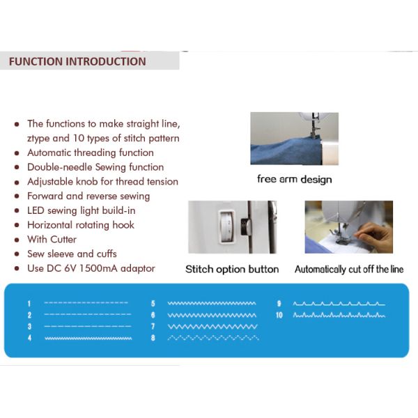 Easy Operation Double Needle Automatic Sewing Machine for Pillow Cases and Production