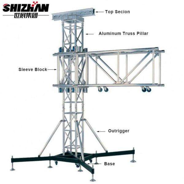 6082 6061-T6 dJ light stand Aluminum Truss Display System Stage