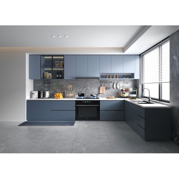 Custom Full Luxury Lacquer Double Sink Island Cabinets Kitchen Furniture Design Kitchen Cabinet Modern/kitchen Cabinet