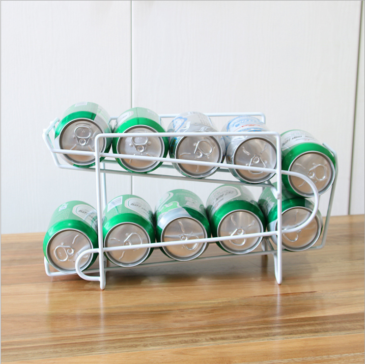Kitchen Metal 395G Tin Can Holder , Two Tier Tin Can Holder