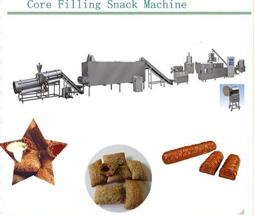 Large Capacity Corn Processing Machine , Rice Extrusion Puff Filling Machine