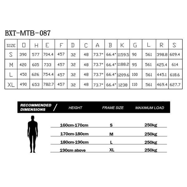 Suspension Carbon Hardtail Mountain Bike Frame MTB 29er Boost Hardtail Frame Travel 150mm