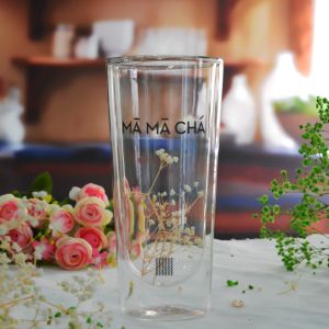 Double Wall Heat Resistant Round Tall Tumbler Glass