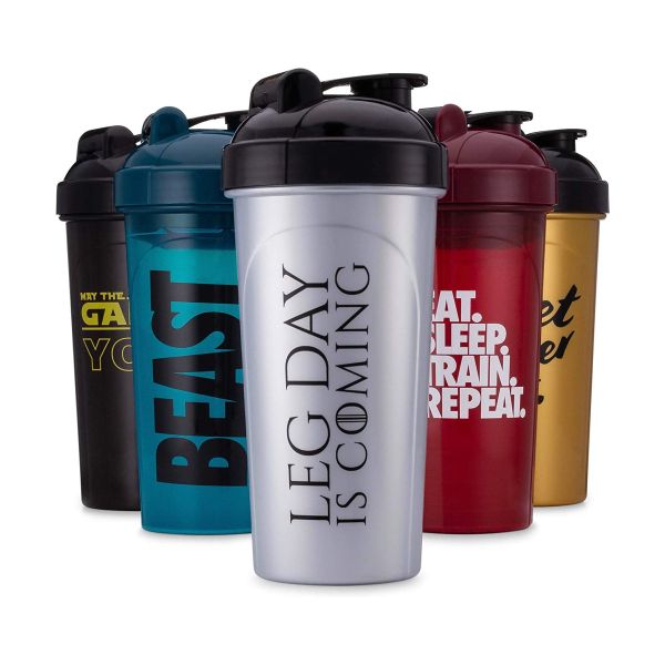 Wholesale BPA Free Sport Gym Blender Plastic Water Bottle