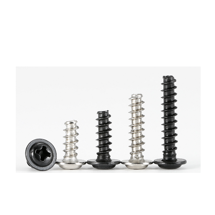 Cross Pan Head Self-Tapping Screws ISO Standard Blue Black Zinc Plated for Benefit
