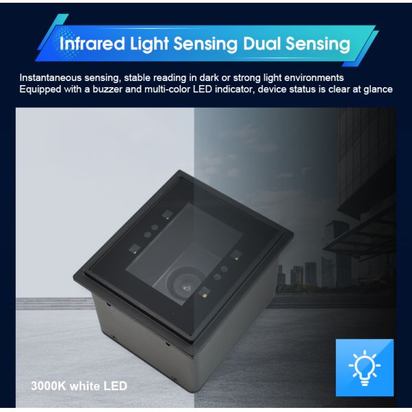 LV4500 Pro Fixed Mount Scanner - High-Performance 1D/2D Barcode Reader