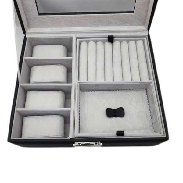 Hot Spot Full Carbon Fiber PU Leather Watch Box Watch Storage Box Display Watch Organizer Box