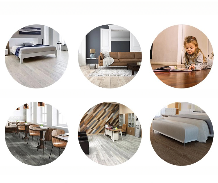 Rustic Oak SPC Flooring in 7mm Thickness for Interior Waterproofing and Click System