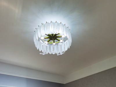 Creative Glass Feather Chandelier Modern Living Bedroom Kitchen Island Hanging（WH-CY-252）