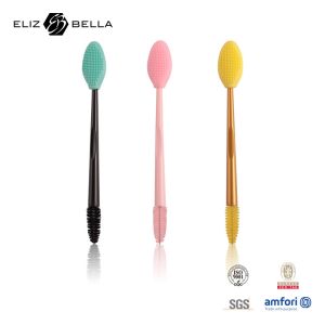 Waterproof Silicone Eyelash Brush Disposable Silicone Mascara Wands With PP