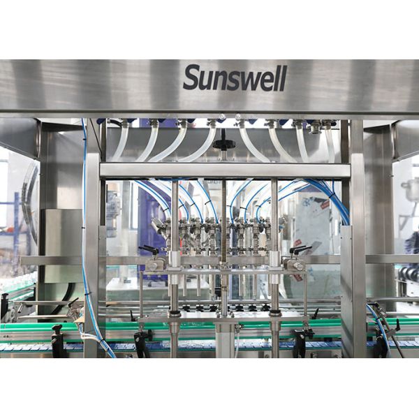 8 Nozzles Linear Mineral Water Filling Capping Machine UL Certification