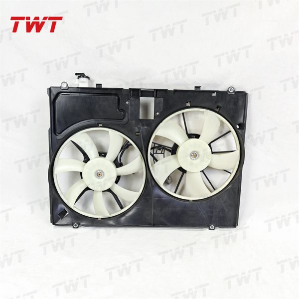 Highlander 16711-0P110 1671131310 Car Dual Electric Radiator Fans Assembly Radiator Shroud Fan