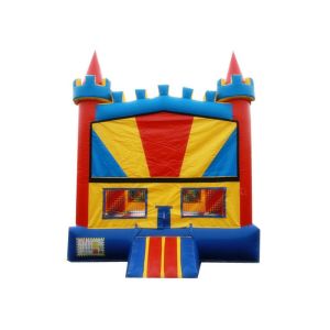 Quality Outdoor Games Colorful Inflatable Bounce House 0.55mm PVC Material Waterproof for sale