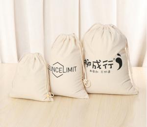 Quality Customize Cotton Dust Bag Small Linen Drawstring Bag Canvas For Shoes Gift Present for sale