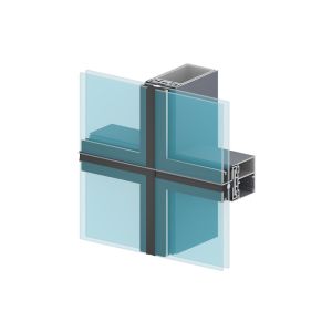 Powder Coated 	Aluminium Curtain Wall Profile CNC Aluminium Profile