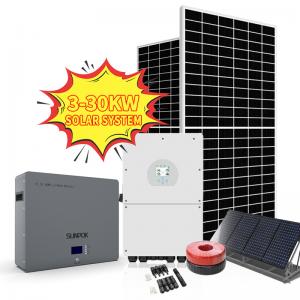 China Off Grid Solar Power Energy System 5kv 3kva 5kw 8kw Complete Design Hybrid Solar Panel on sale