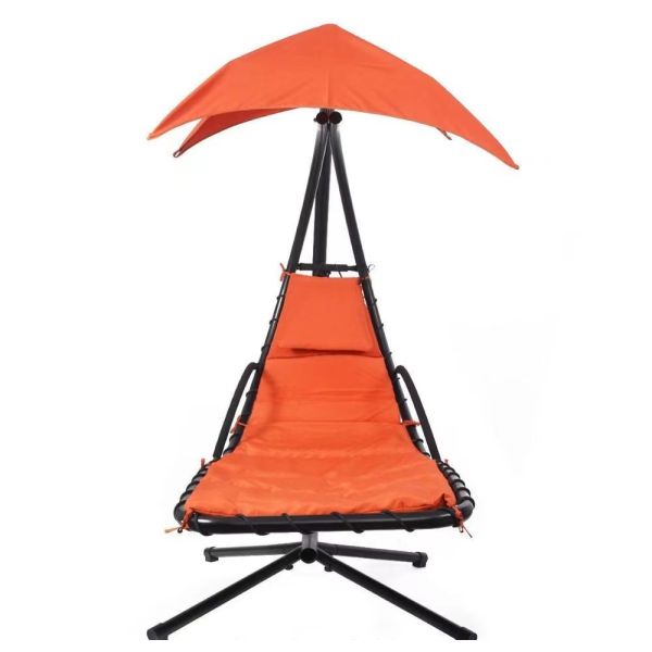 21.5kg Outdoor Lounge Chair With An Umbrella For Outdoor Activities