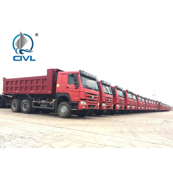 10 Wheel Dump Truck Heavy Duty Dump Truck 371HP 6x4 Drive Wheel , Loading 35-40t