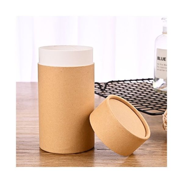 Custom Paper Cans Packaging Round Paper Tube Box For Cookies Food Tea And Chocolate