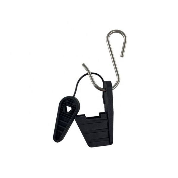 ADSS FTTH Drop Cable Wire Suspension Clamp with Stainless Steel Hook for Figure 8 Cable