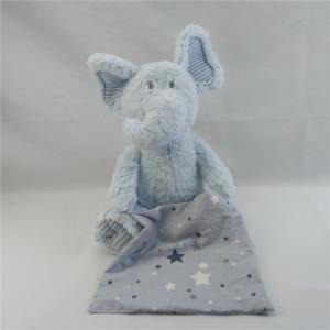 China Children Gift Blue Elephant Baby Playing Toys Musical Movement Stuffed Elephant Toy on sale