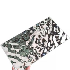 China PVD Ripple Stamped Stainless Steel Sheet Inoxidable Anti Oxidation on sale