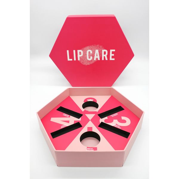 Lip Care Custom Makeup Packaging Special Shape Recyclable Paper Cosmetic Packaging