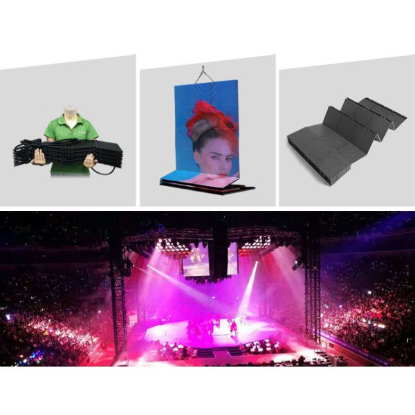 Waterproof P7.8 Semi Outdoor Mobile Rental LED Screen For Music Tour , 6000 nits Brightness
