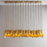 E14 E12 Pendant Chandelier Lights Copper Bronze 54*3W D70*H32