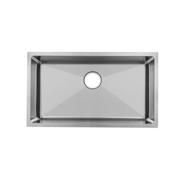 Square Big Bowl Project Stainless Steel Sink Polished Surface Treatment Without Faucet