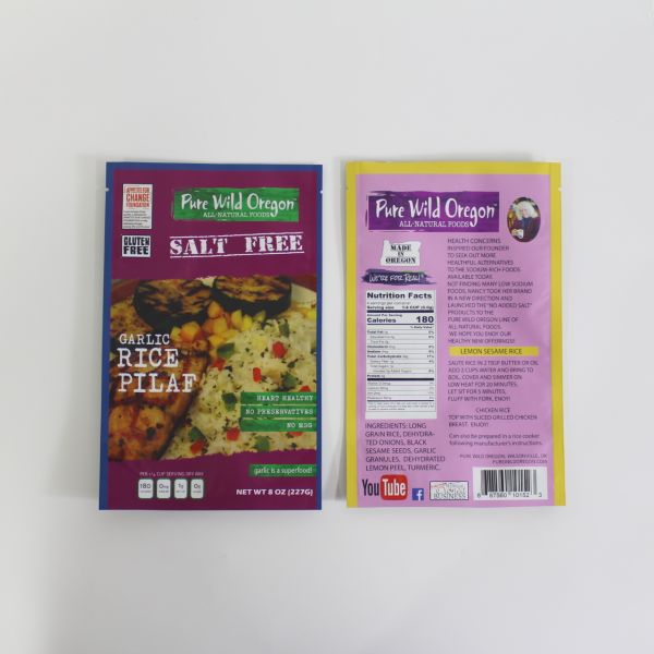 Food grade custom food packaging bag plastic aluminum foil bags zip lock stand up pouch for curry powder