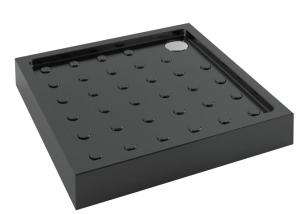Quality Black ABS Non Slip Point Bathroom Shower Trays , Square Shower Base for sale