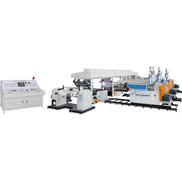Multi-Layer Brick Shape Milk Packaging PE PP Resin Coating And Laminating Machine