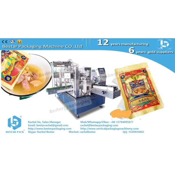 Automatic doyapck machine for kimchi packing in plastic pouch