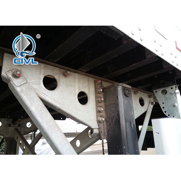 Aluminum Dry Van Semi Trailer Trucks , Three Axle Van Trailer One Year Warranty