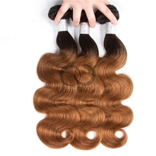 #T1B/30 Body Wave Remy Human Hair Bundles Sew In Weave Bundles Brazilian Bundle Deals